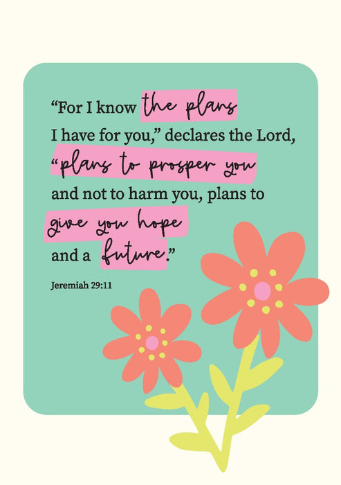 For I Know The Plans Flower A5 Notebook