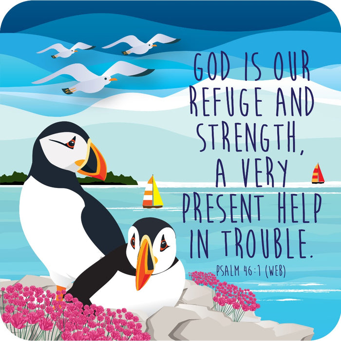 Refuge & Strength Cork Coaster