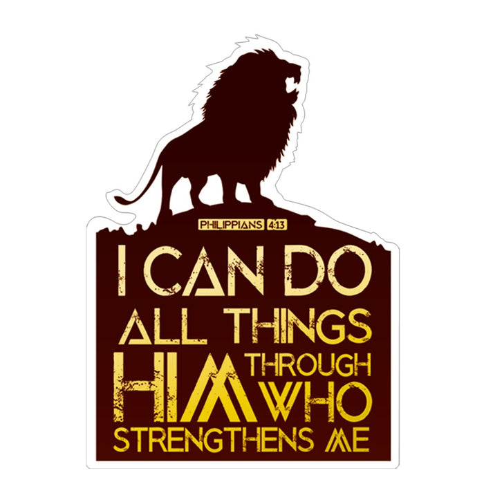 I Can Do All Things Vinyl Sticker