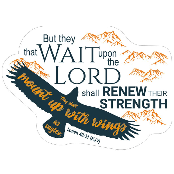 Wings Like Eagles Vinyl Sticker