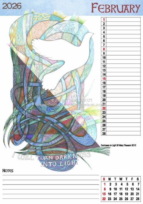 Scriptorium Art Wall Calendar 2026