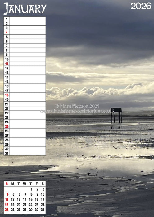 Holy Island Moments 2026 Wall Calendar