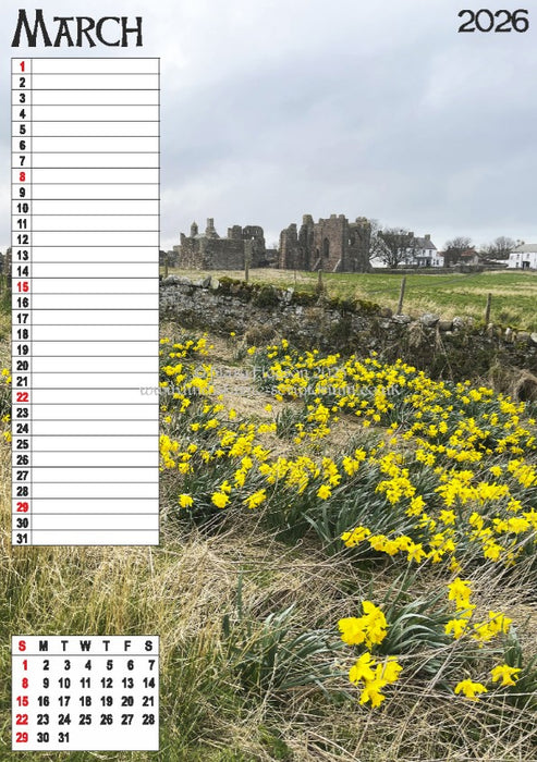 Holy Island Moments 2026 Wall Calendar