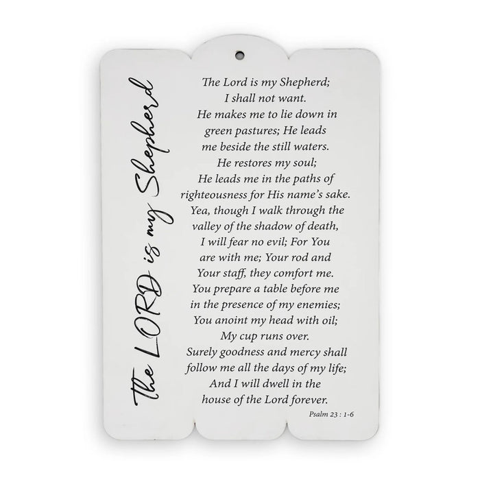 Wooden Wall Plaque – The Lord Is My Shepherd (Psalm 23)