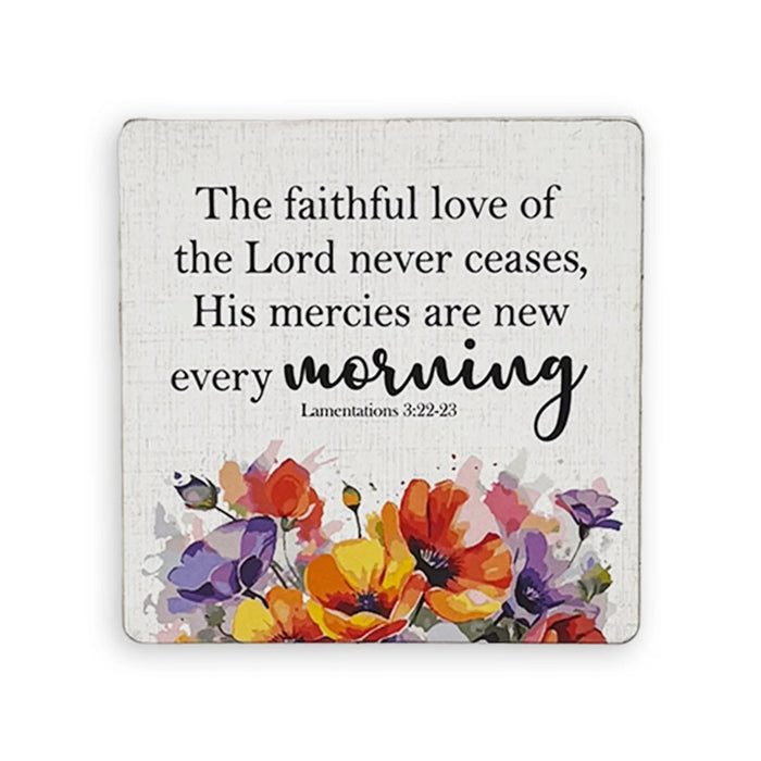 Set of 6 coasters-The Faithful Love Of The Lord Never Ceases