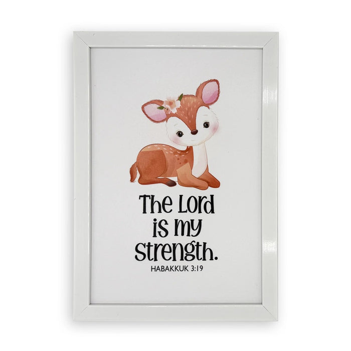 Rectangular Wall Frame – The Lord Is My Strength