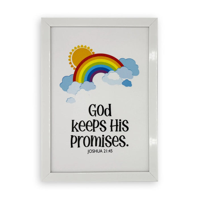 Rectangular Wall Frame – God Keeps His Promises