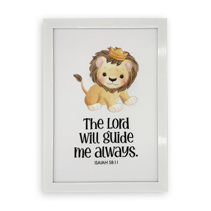 Rectangular Wall Frame – The Lord Will Guide Me Always