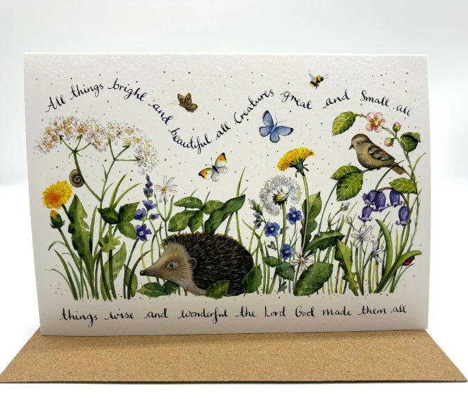 All Things Bright And Beautiful Card (Blank Inside)