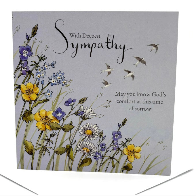 Sympathy Flowers Card