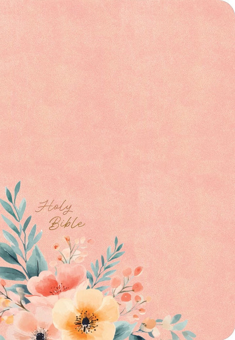 CSB Large Print Personal Size Reference Bible, Peach