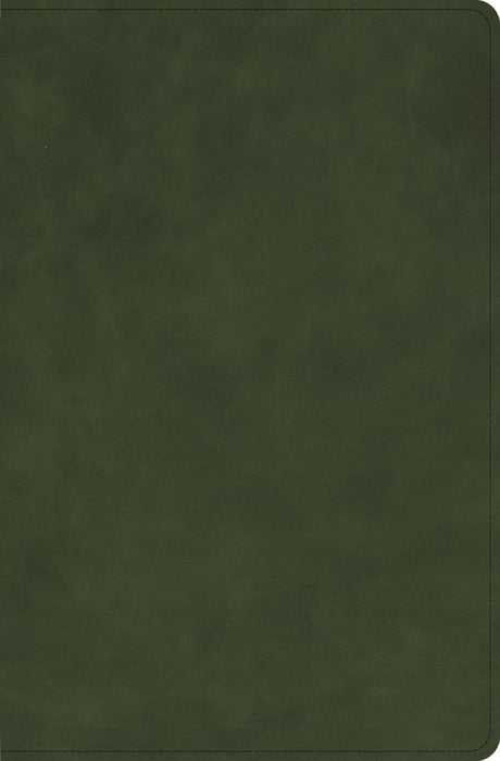 CSB Personal Size Bible, Zipper Closure, Olive Calfskin