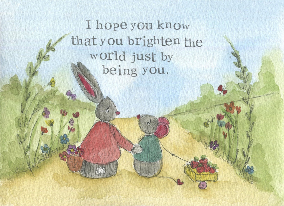 You Brighten The World Encouragement Single Print