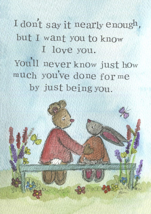 Encouragement Card I Want You To Know Single Card