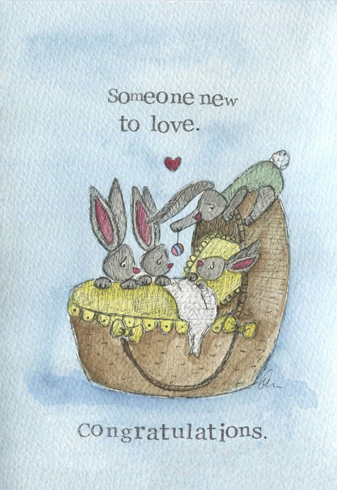 New Baby Card Someone New To Love Single Card
