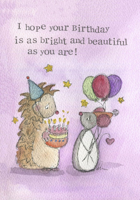 Birthday Card Bright And Beautiful Single Card