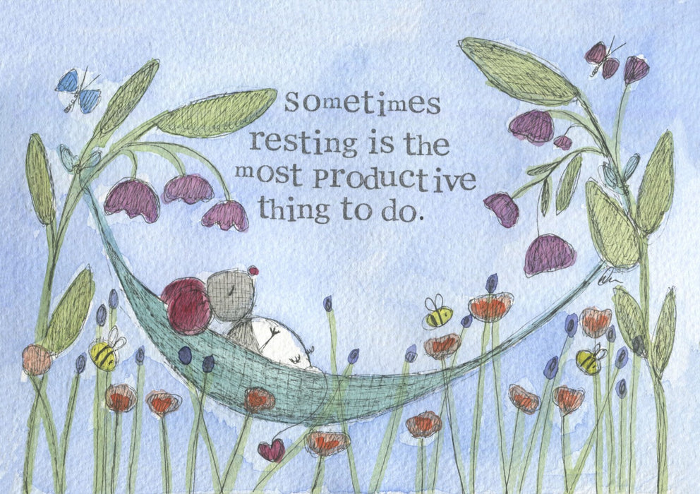 Resting Encourgement Print