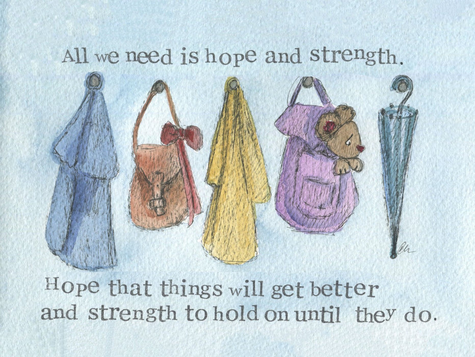 Hope And Strength Encourgement Print