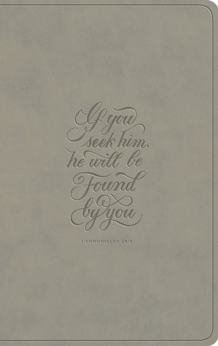 ESV Large Print Value Thinline Bible, Stone, 1 Chronicles