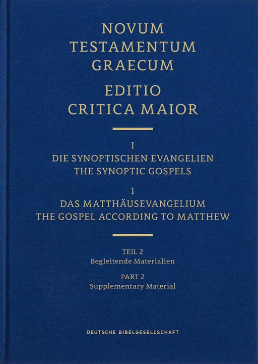 Novum Testamentum Graecum Editio Critica Maior, Vol. 1.1/2