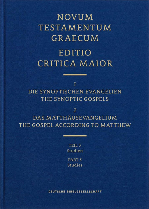 Novum Testamentum Graecum Editio Critica Maior, Vol. 1.1/3