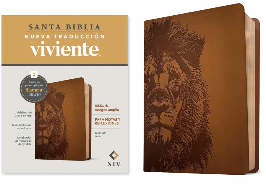 Biblia De Margen Amplio NTV Con Filament, León