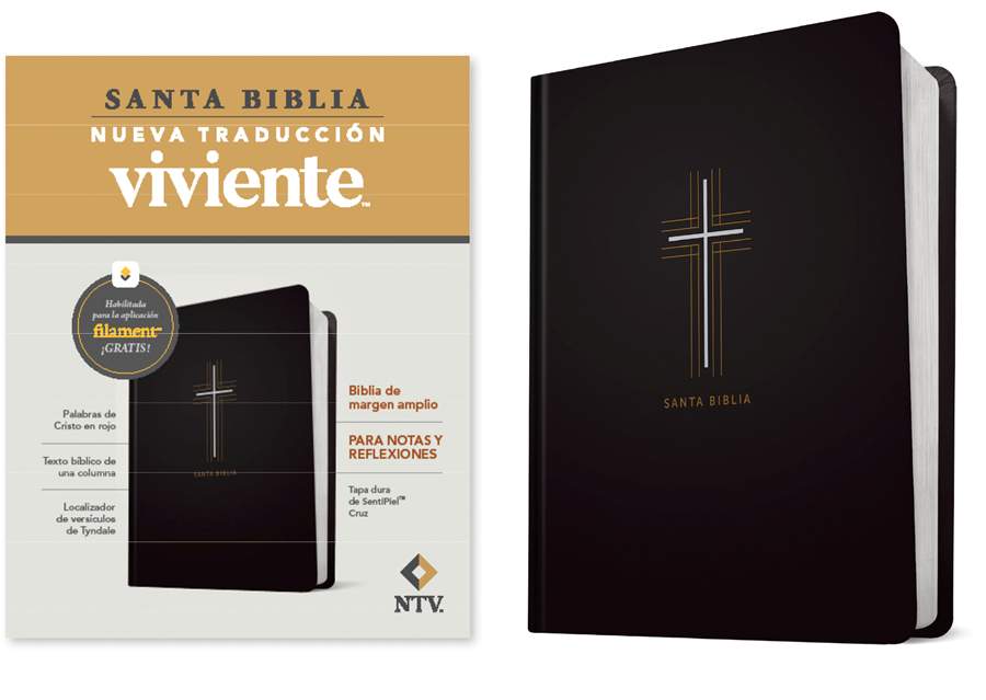 Biblia De Margen Amplio NTV Con Filament, Cruz