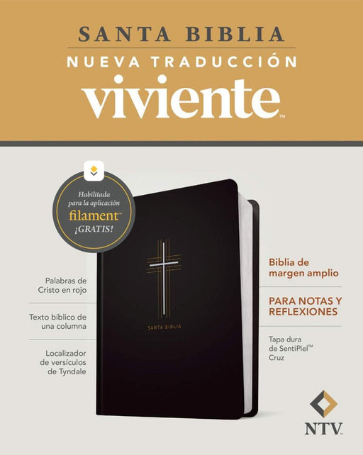 Biblia De Margen Amplio NTV Con Filament, Cruz