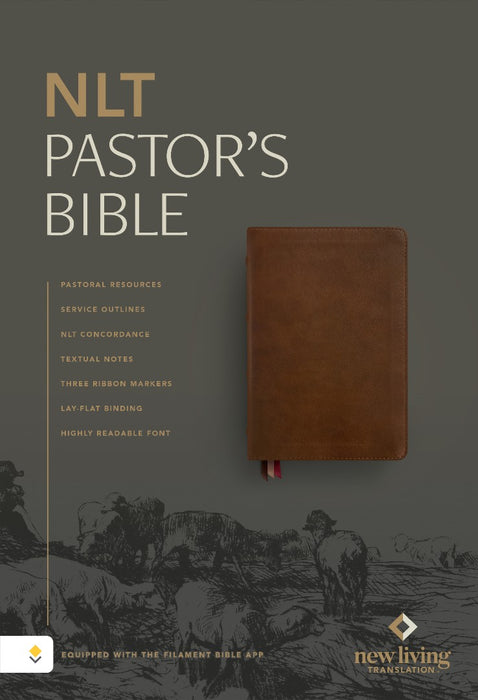 NLT Pastor's Bible, Filament Enabled, Brown