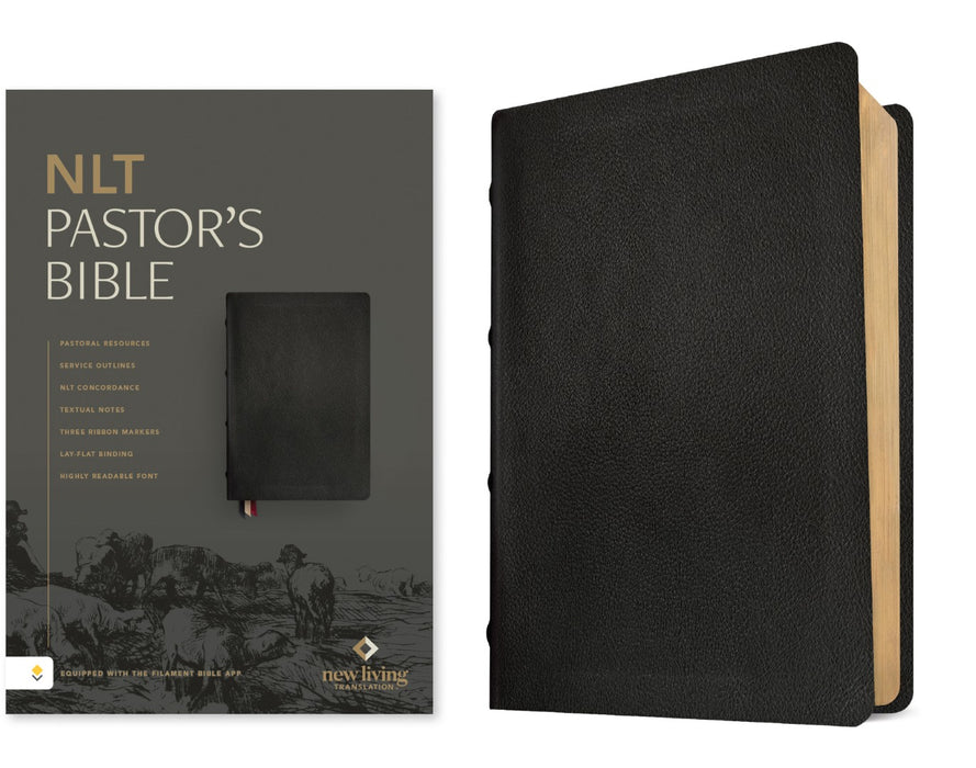 NLT Pastor's Bible, Filament Enabled, Genuine Leather, Black