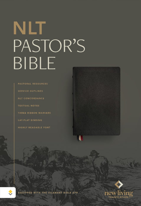 NLT Pastor's Bible, Filament Enabled, Genuine Leather, Black