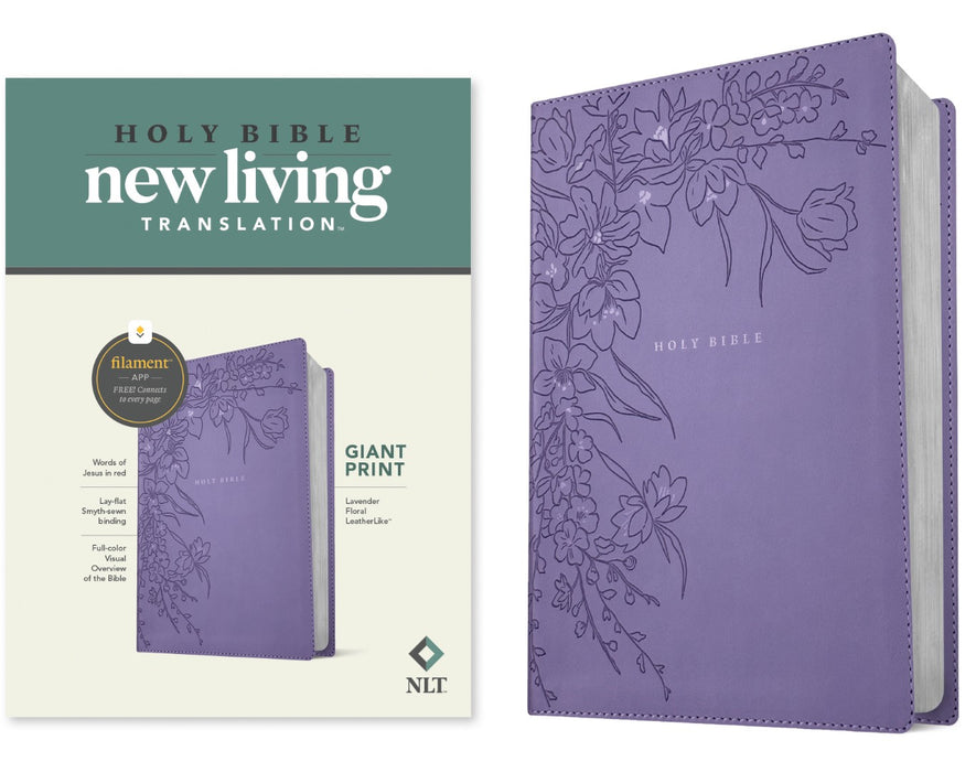 NLT Giant Print Bible, Filament Enabled, Lavender