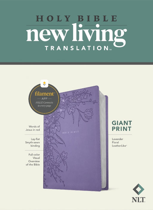 NLT Giant Print Bible, Filament Enabled, Lavender