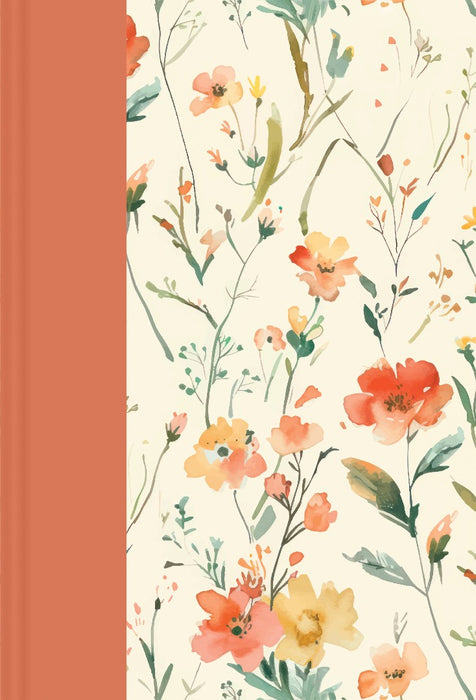 NLT Large Print Slimline Reference Bible, Peach Meadows