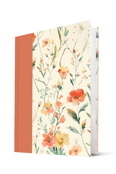 NLT Large Print Slimline Reference Bible, Peach Meadows