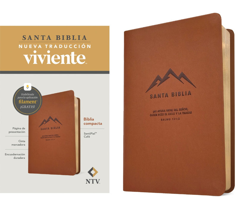 Biblia Compacta NTV, Con Filament, Sentipiel, Café