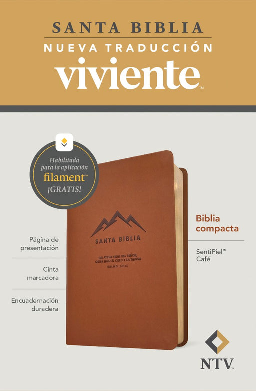 Biblia Compacta NTV, Con Filament, Sentipiel, Café