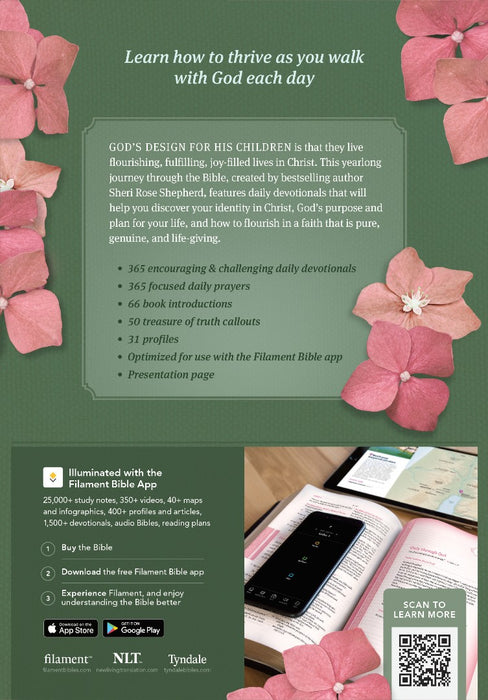 NLT Thrive Devotional Bible for Women, Filament Enabled