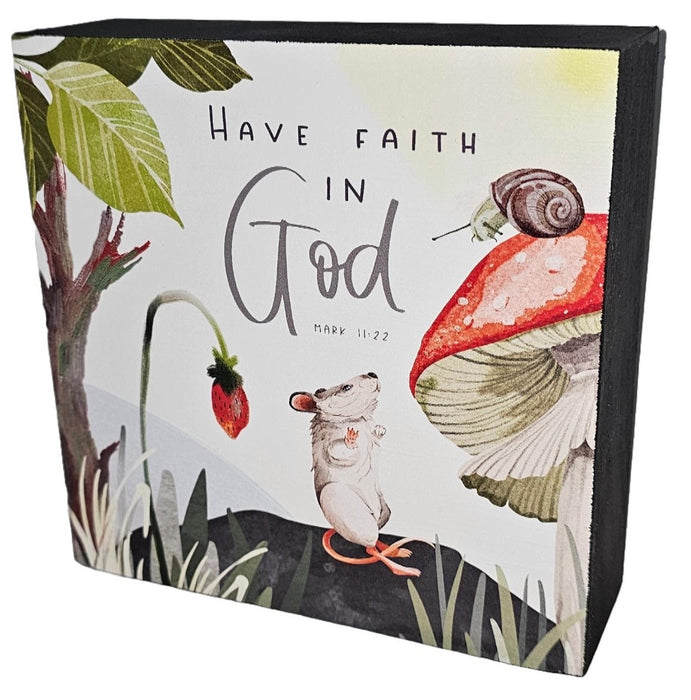 Have Faith In God Snail And Mouse