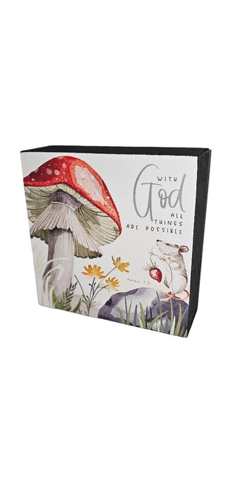 With God All Things Are Possible Mouse And Strawberry