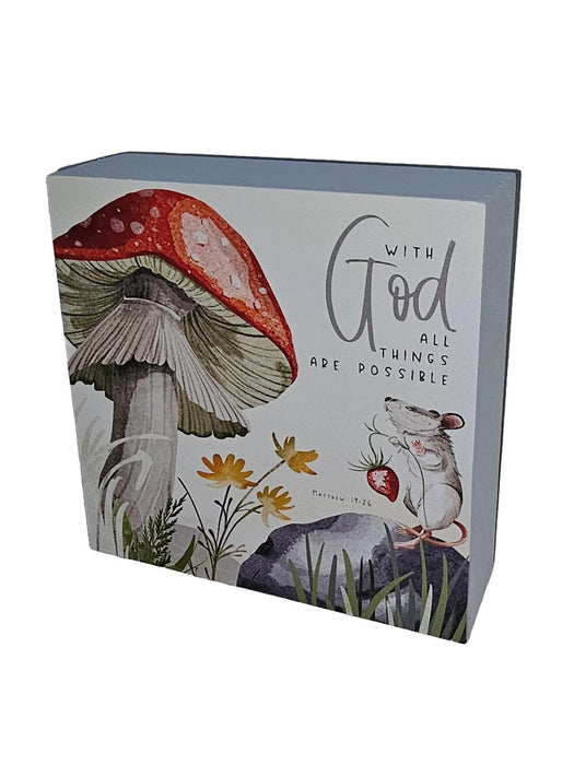 With God All Things Are Possible Mouse And Strawberry