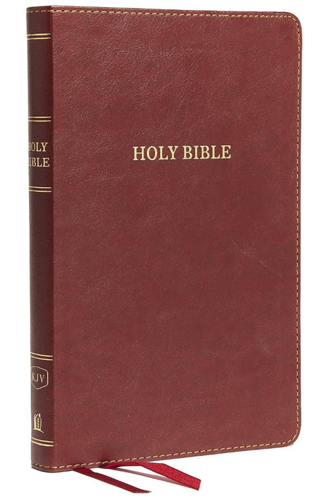 KJV Holy Bible: Thinline, Burgundy Leathersoft, Red Letter