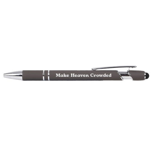 Gift Pen Soft Touch Make Heaven Crowded Grey