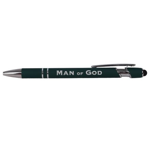 Gift Pen Soft Touch Man of God Green