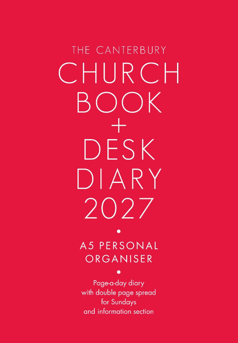 Canterbury Church Book and Desk Diary 2027 A5