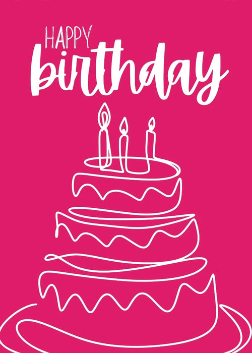 Happy Birthday Card (pack of 6)