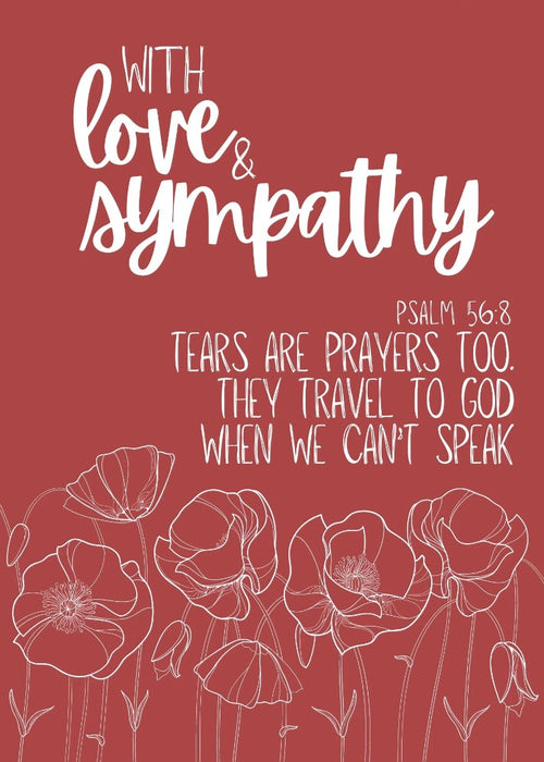 With Love & Sympathy Card (pack of 6)