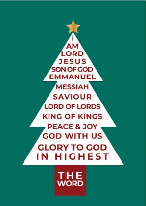 Christmas Tree With Words
