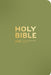 NIV Pocket Olive Green Bible with Gold Zip