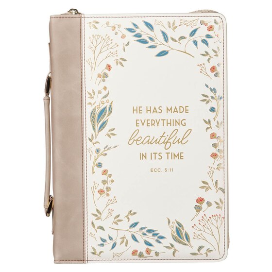 Bible Cover Fashion Cream/Taupe Everything Beautiful Ecc. 3: